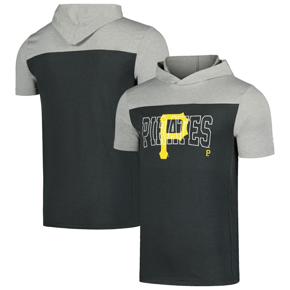 Pittsburgh Pirates Active Brushed Hoodie T-Shirt Black | New Era