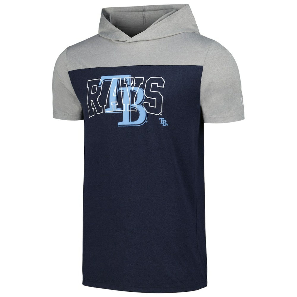 Tampa Bay Rays Active Brushed Hoodie T-Shirt Navy | New Era