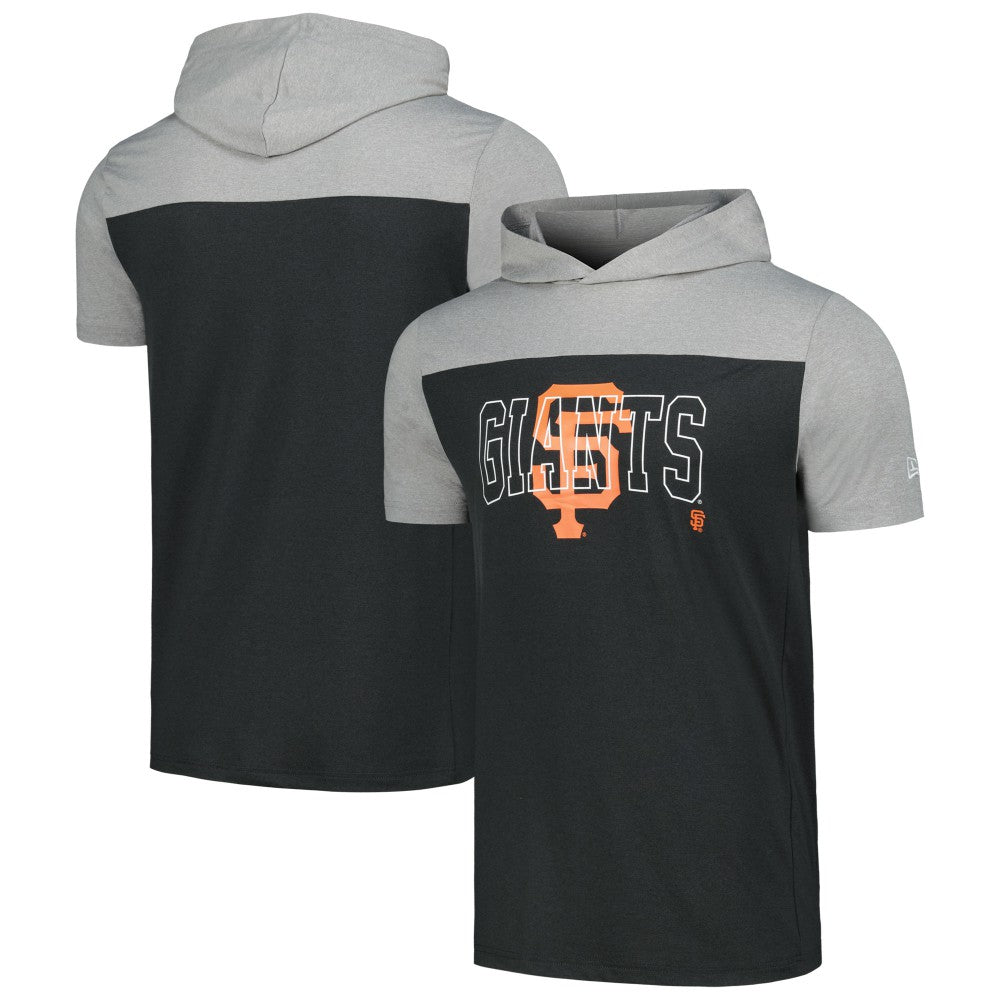 San Francisco Giants Active Brushed Hoodie T-Shirt Black | New Era
