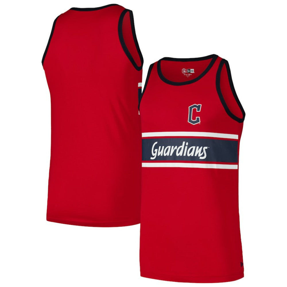 Cleveland Guardians Jersey Ringer Tank Top Red | New Era