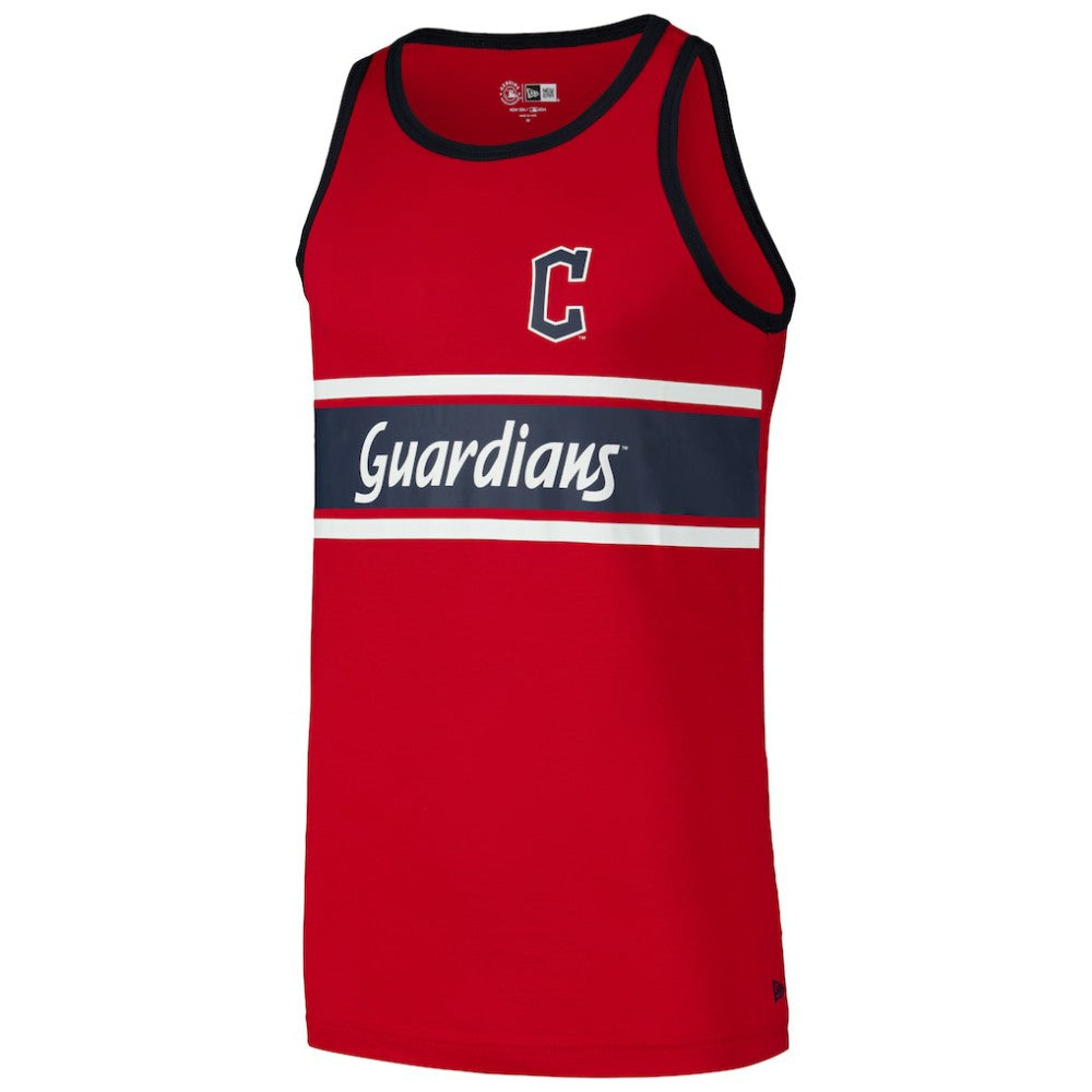 Cleveland Guardians Jersey Ringer Tank Top Red | New Era