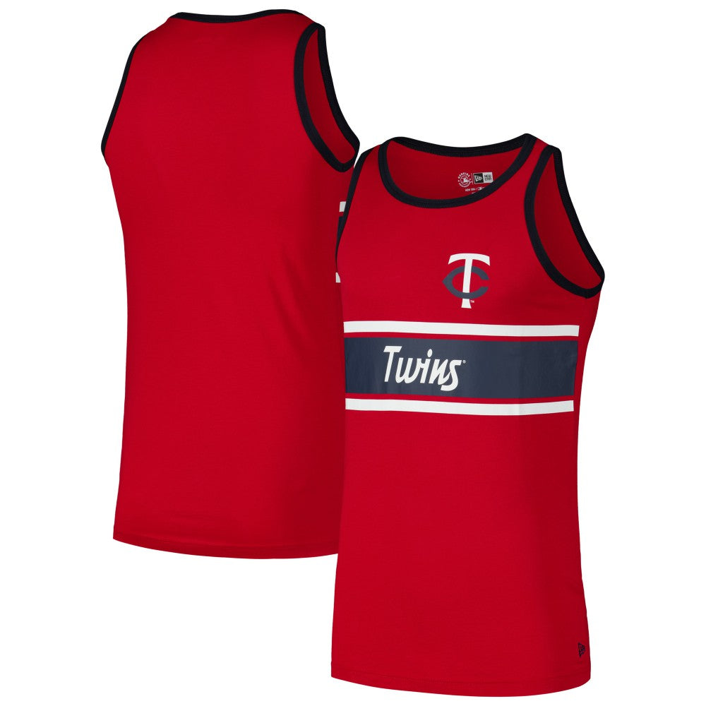 Minnesota Twins Jersey Ringer Tank Top Red | New Era