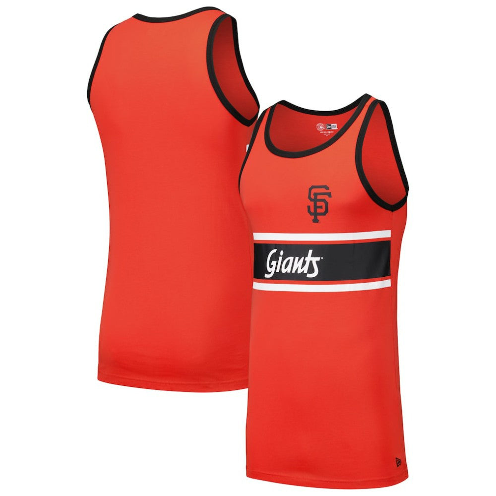 San Francisco Giants Jersey Ringer Tank Top Orange | New Era