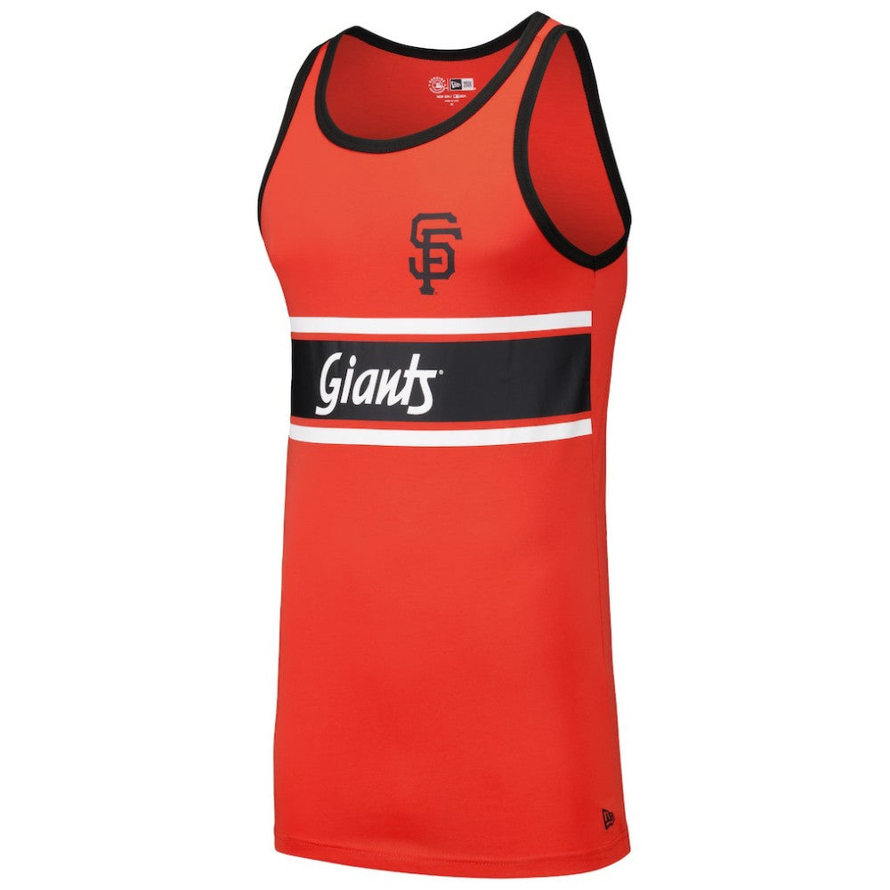 San Francisco Giants Jersey Ringer Tank Top Orange | New Era