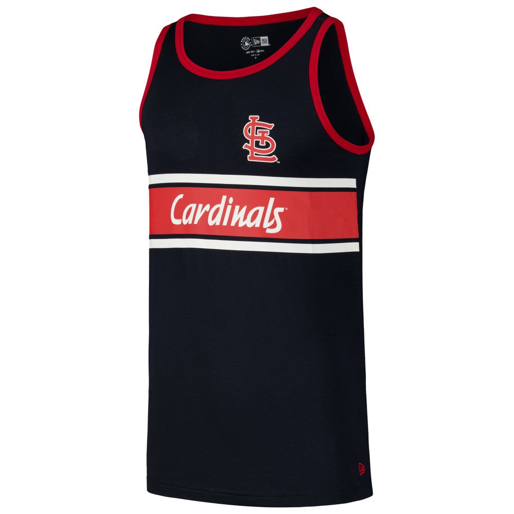 St. Louis Cardinals Jersey Ringer Tank Top Navy | New Era