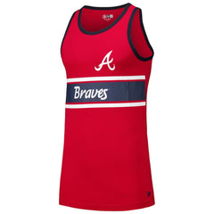 Atlanta Braves Jersey Ringer Tank Top Red | New Era