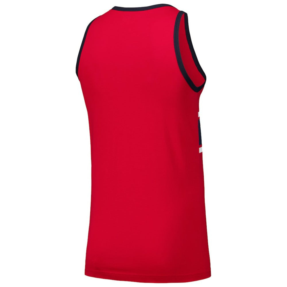Atlanta Braves Jersey Ringer Tank Top Red | New Era