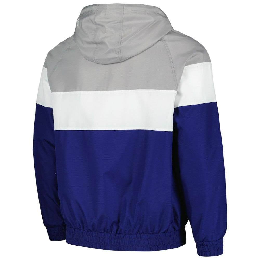Chicago Cubs Ripstop Raglan Quarter-Zip Hoodie Windbreaker Jacket Royal | New Era
