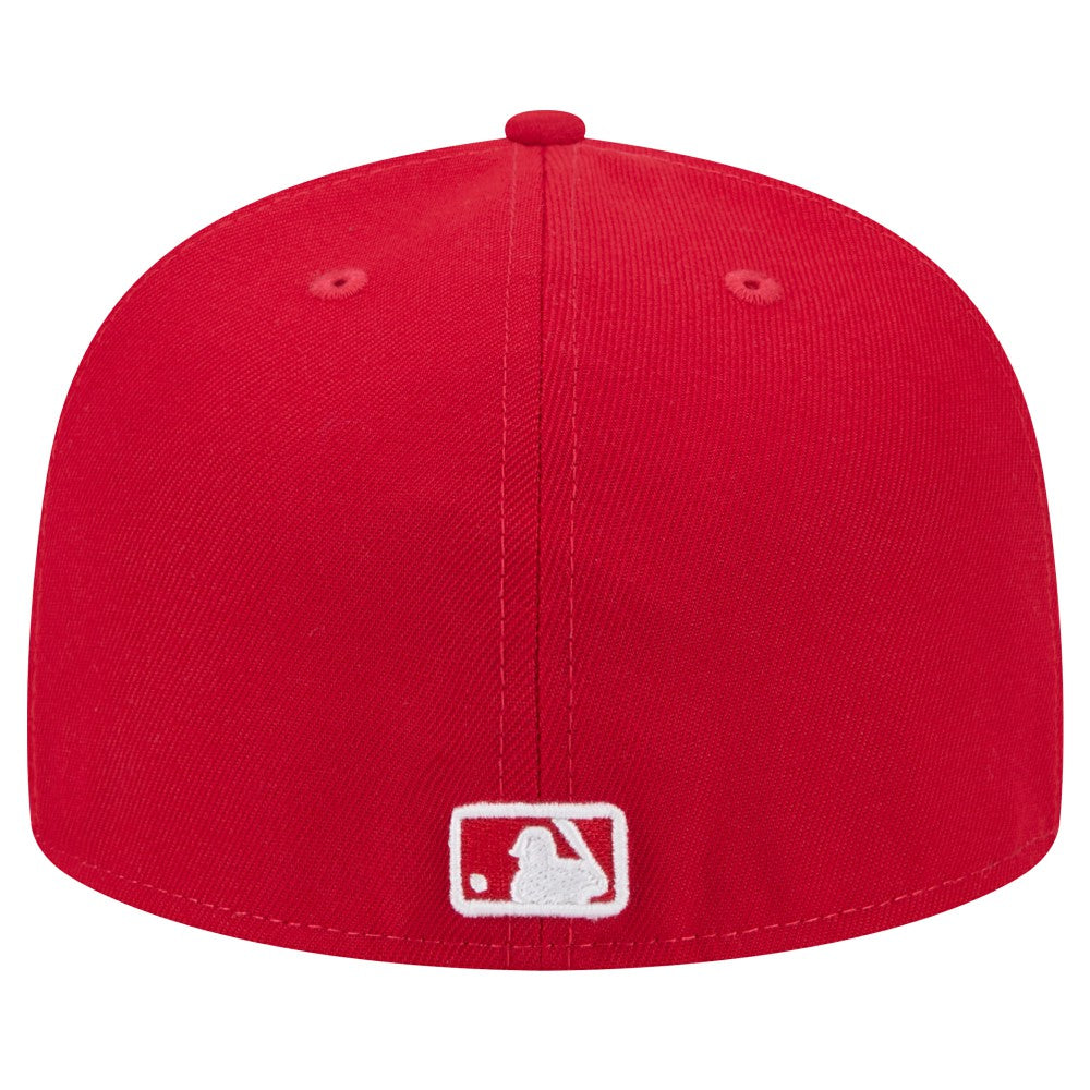 Miami Marlins White Logo 59FIFTY Fitted Hat Red | New Era