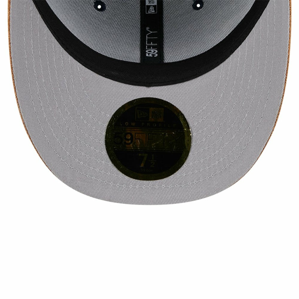 New York Yankees Team Suede Visor Low Profile 59FIFTY Fitted Hat Navy | New Era