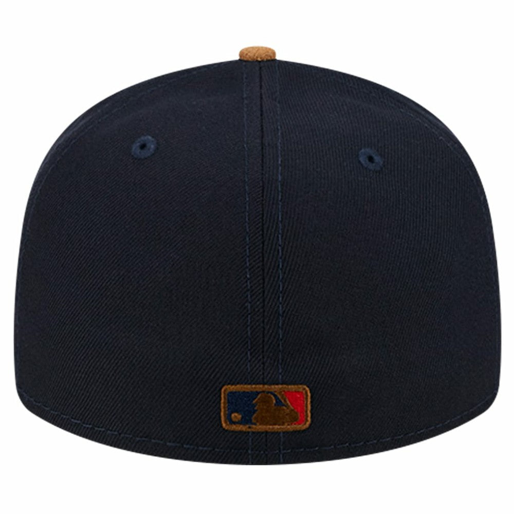 Boston Red Sox Team Suede Visor Low Profile 59FIFTY Fitted Hat Navy | New Era