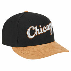 Chicago White Sox Team Suede Visor Low Profile 59FIFTY Fitted Hat Black | New Era