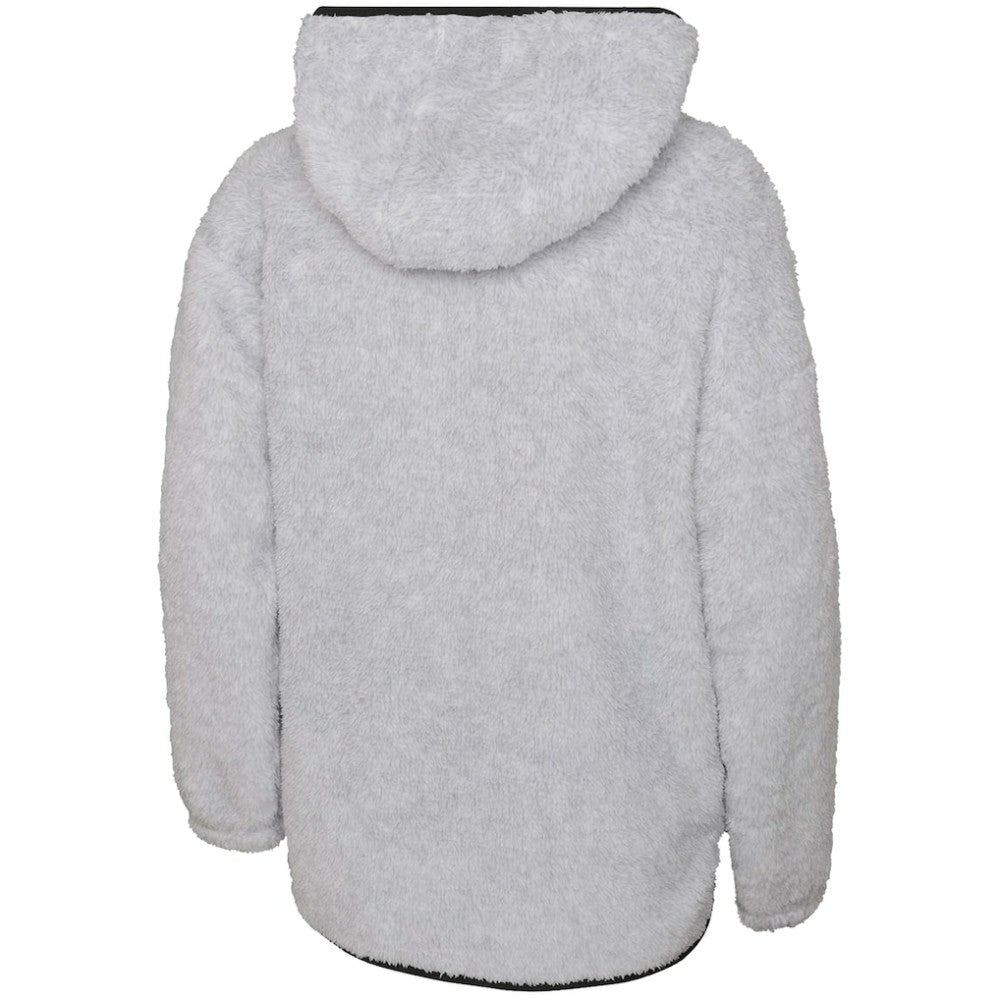 New Jersey Devils Girls Youth Ultimate Teddy Fleece Pullover Hoodie Gray