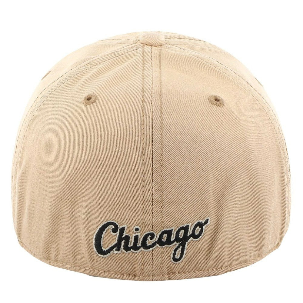 Chicago White Sox Dusted Franchise Fitted Hat Khaki | 47 brand