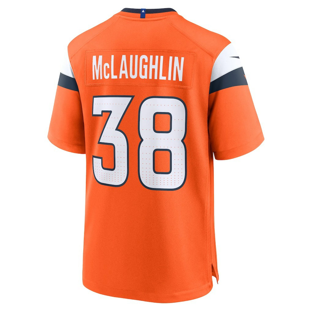 Jaleel McLaughlin Denver Broncos Team Game Jersey - Orange
