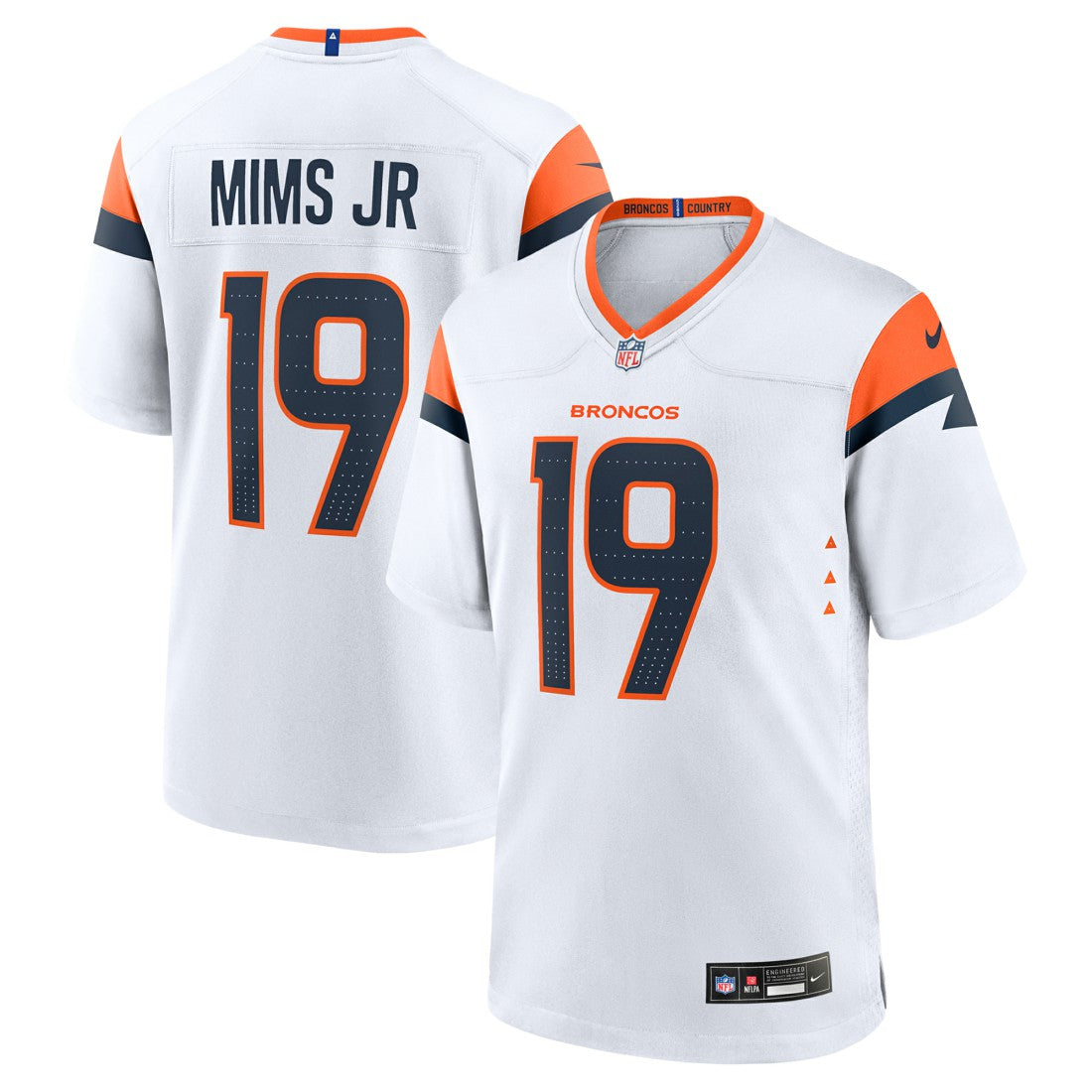 Marvin Mims Jr Denver Broncos Game Jersey - White
