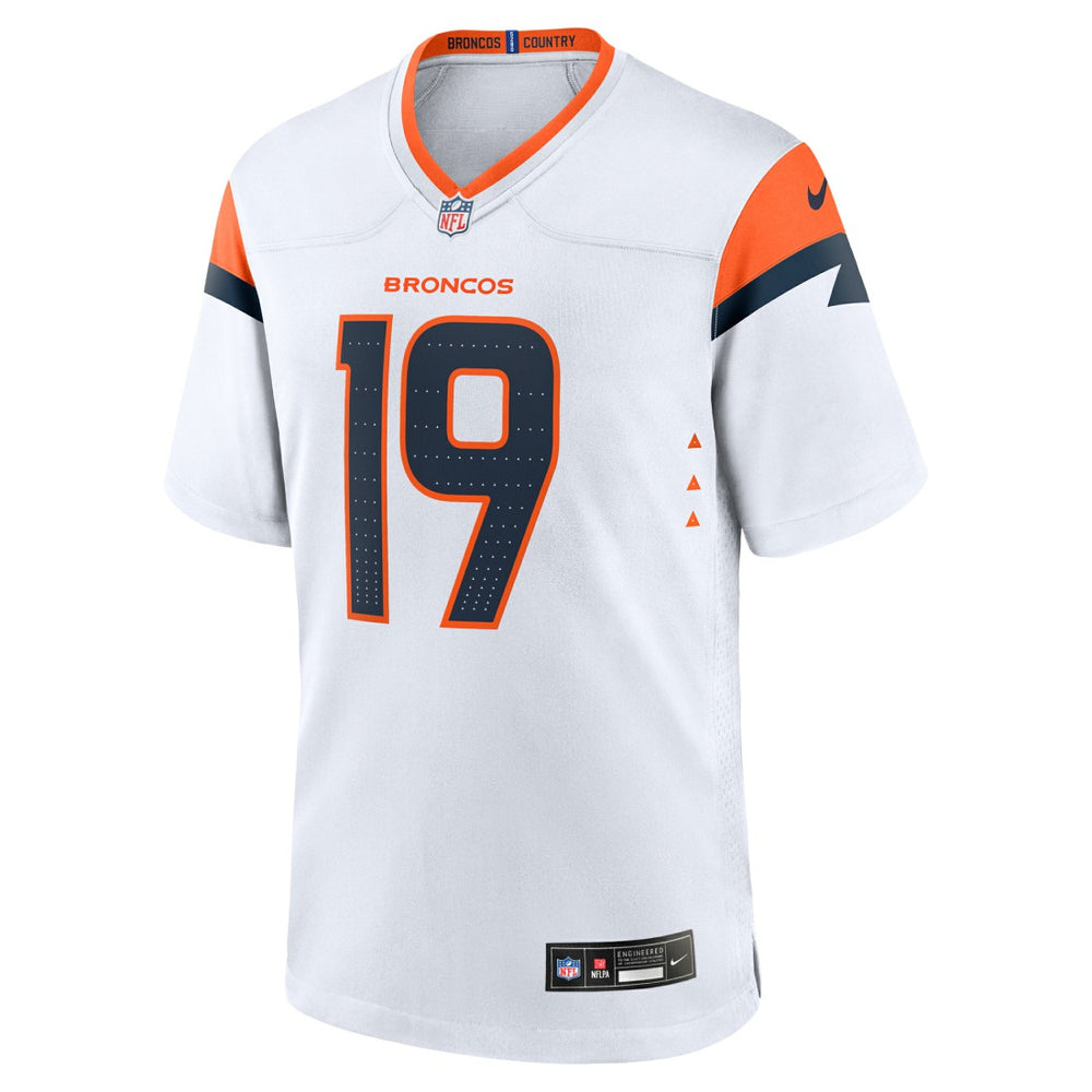 Marvin Mims Jr Denver Broncos Game Jersey - White