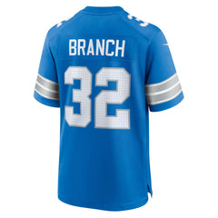 Brian Branch Detroit Lions Game Jersey - Blue