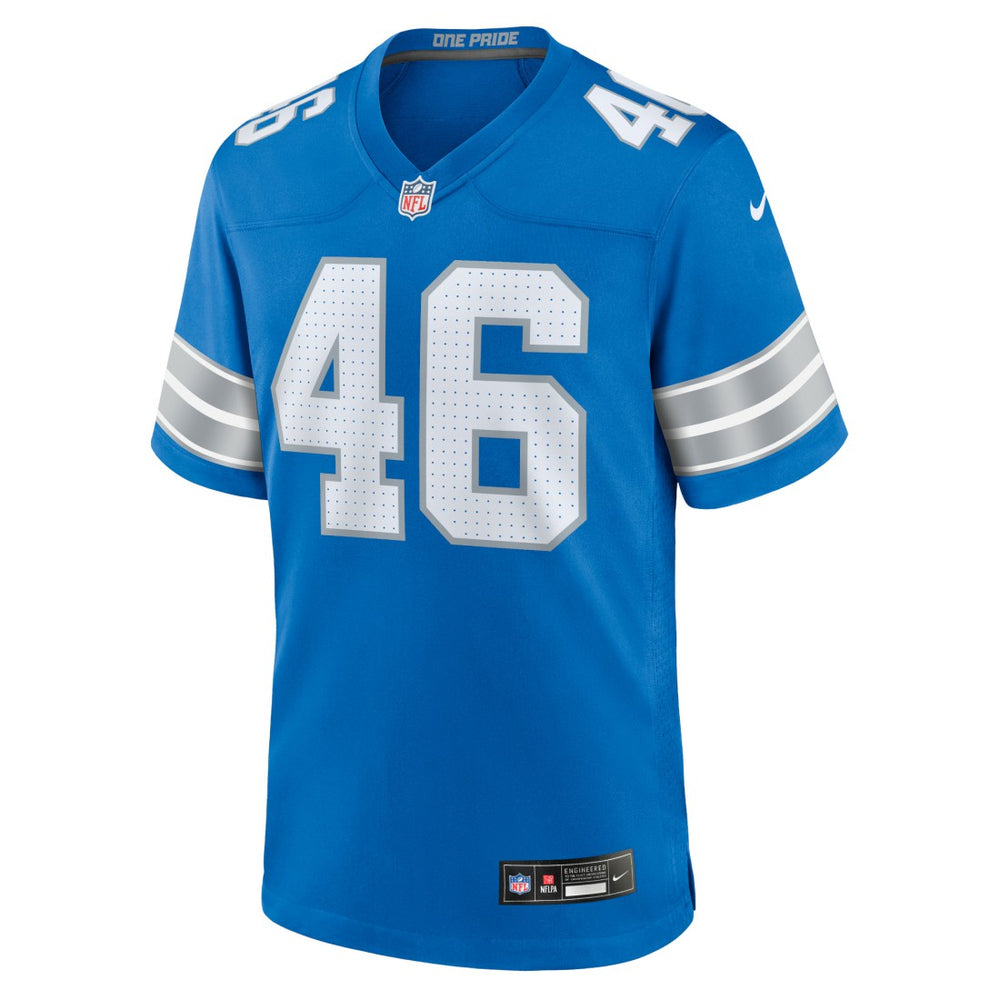 Jack Campbell Detroit Lions Game Jersey - Blue