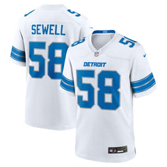 Penei Sewell Detroit Lions Game Jersey - White