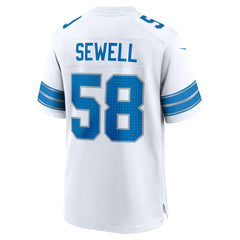 Penei Sewell Detroit Lions Game Jersey - White