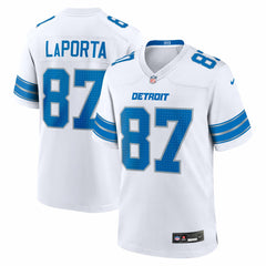 Sam LaPorta Detroit Lions White Game Jersey - White