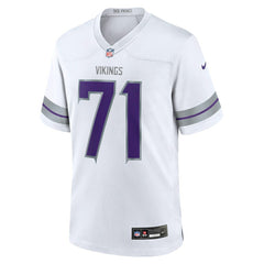 Christian Darrisaw Minnesota Vikings Alternate Game Jersey - White