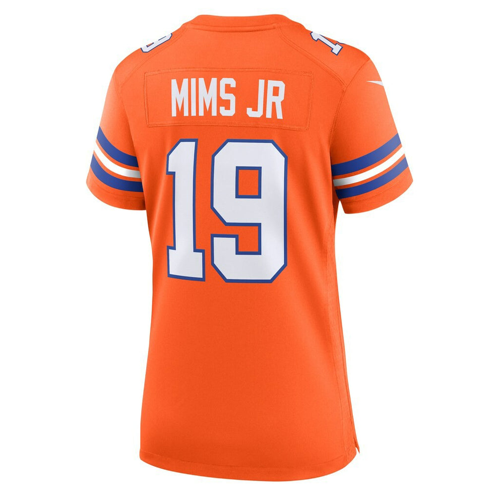 Marvin Mims Jr Denver Broncos Women's Mile High Collection 1977 Throwback Player Game Jersey - Orange