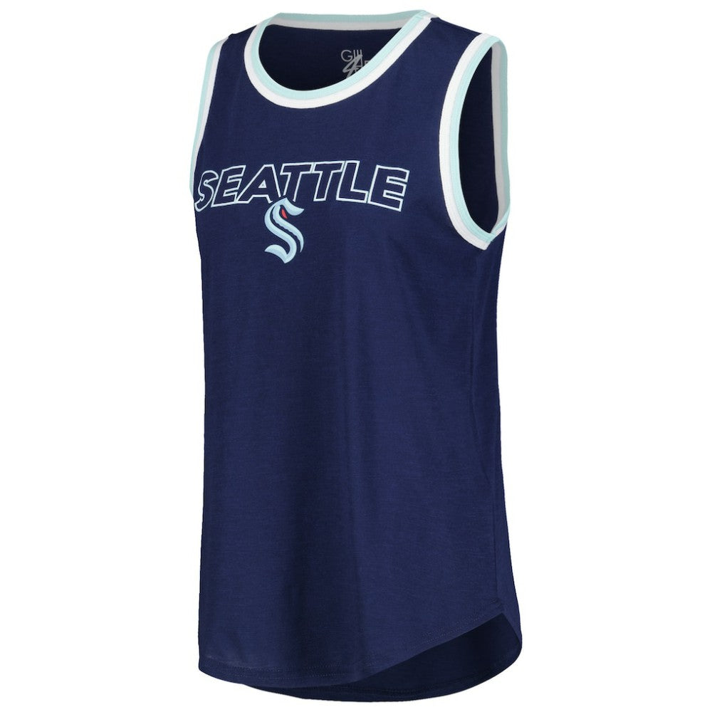 Seattle Kraken G-III 4Her by Carl Banks Women's Strategy Tank Top Deep Sea Blue