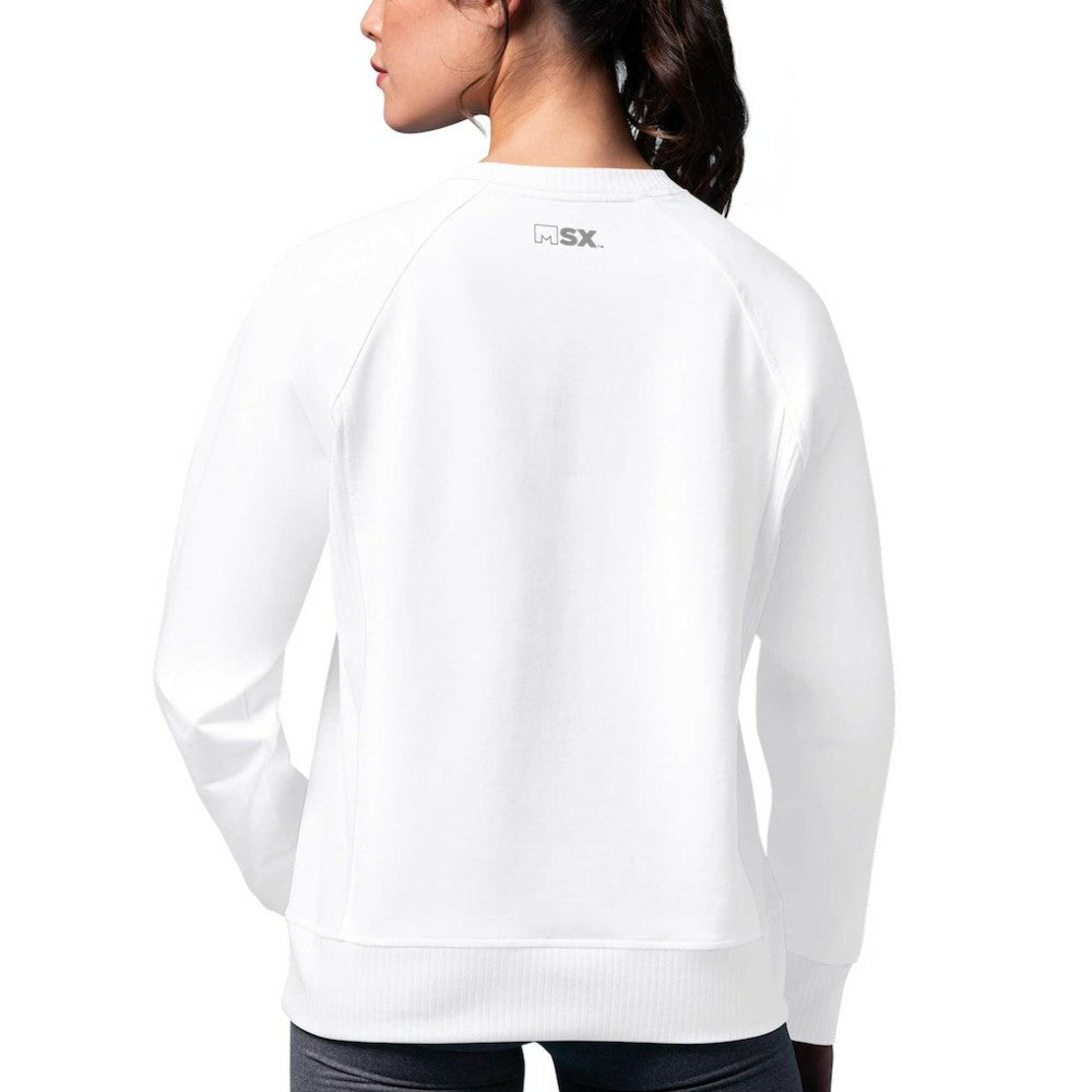 Washington Capitals MSX by Michael Strahan Women's Millie Raglan Pullover Sweatshirt White