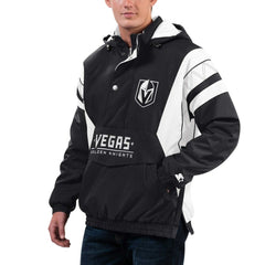Vegas Golden Knights Starter Home Team Half-Zip Hoodie Jacket Black