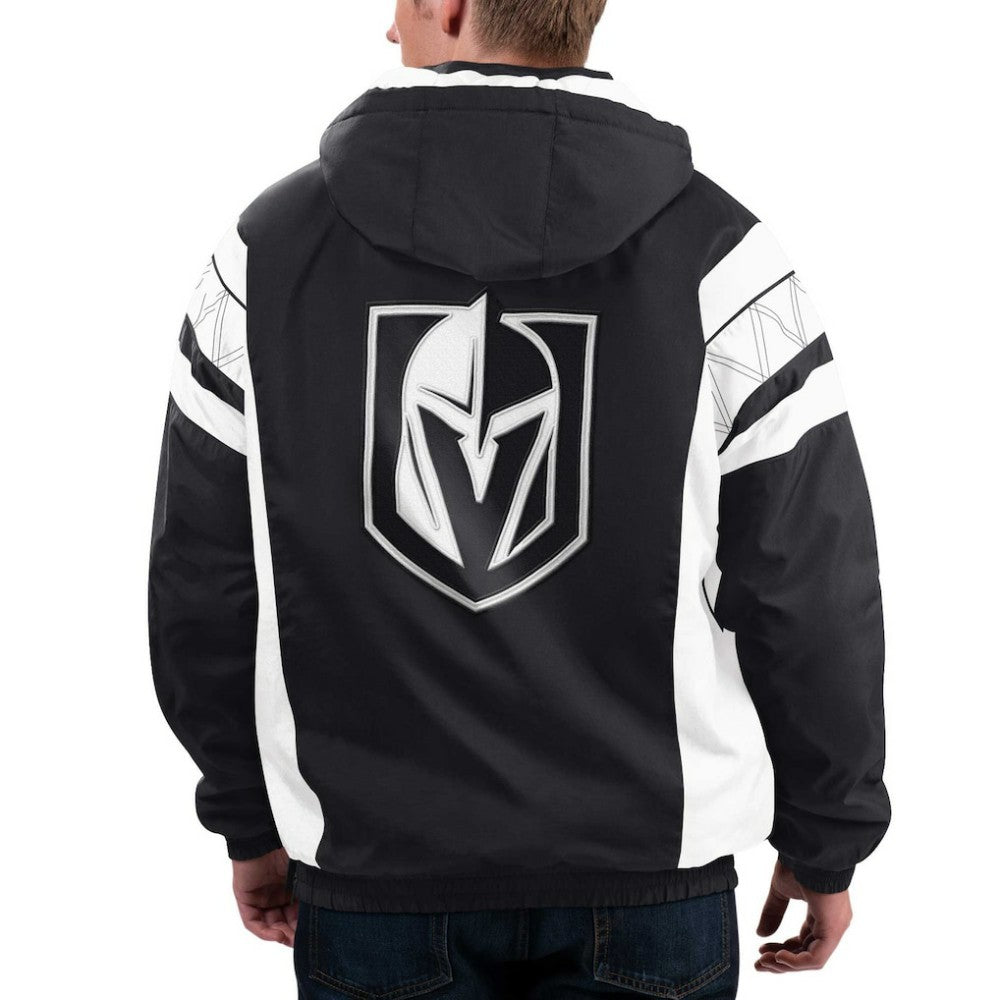 Vegas Golden Knights Starter Home Team Half-Zip Hoodie Jacket Black