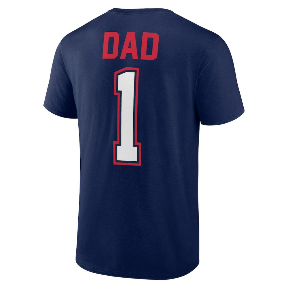 Boston Red Sox Father's Day #1 Dad T-Shirt Navy