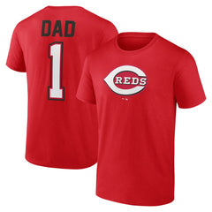 Cincinnati Reds Father's Day #1 Dad T-Shirt Red