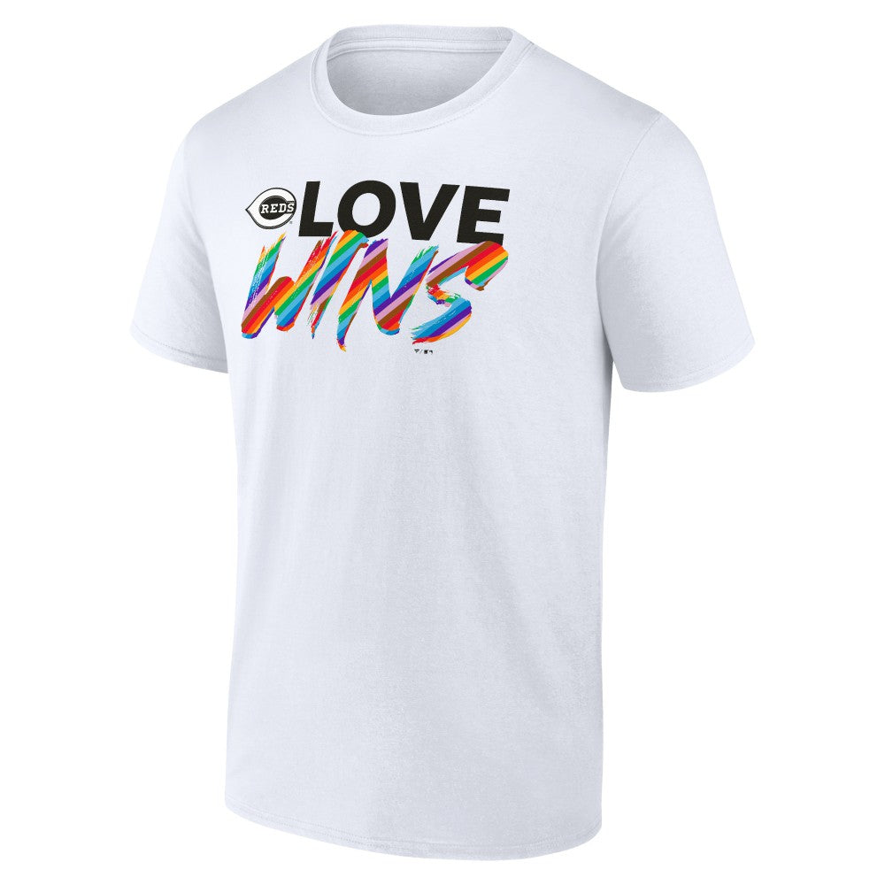 Cincinnati Reds Love Wins T-Shirt White