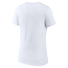 Cincinnati Reds Women's Love Wins V-Neck T-Shirt White