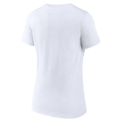 Cleveland Guardians Women's Love Wins V-Neck T-Shirt White