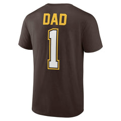 San Diego Padres Father's Day #1 Dad T-Shirt Brown