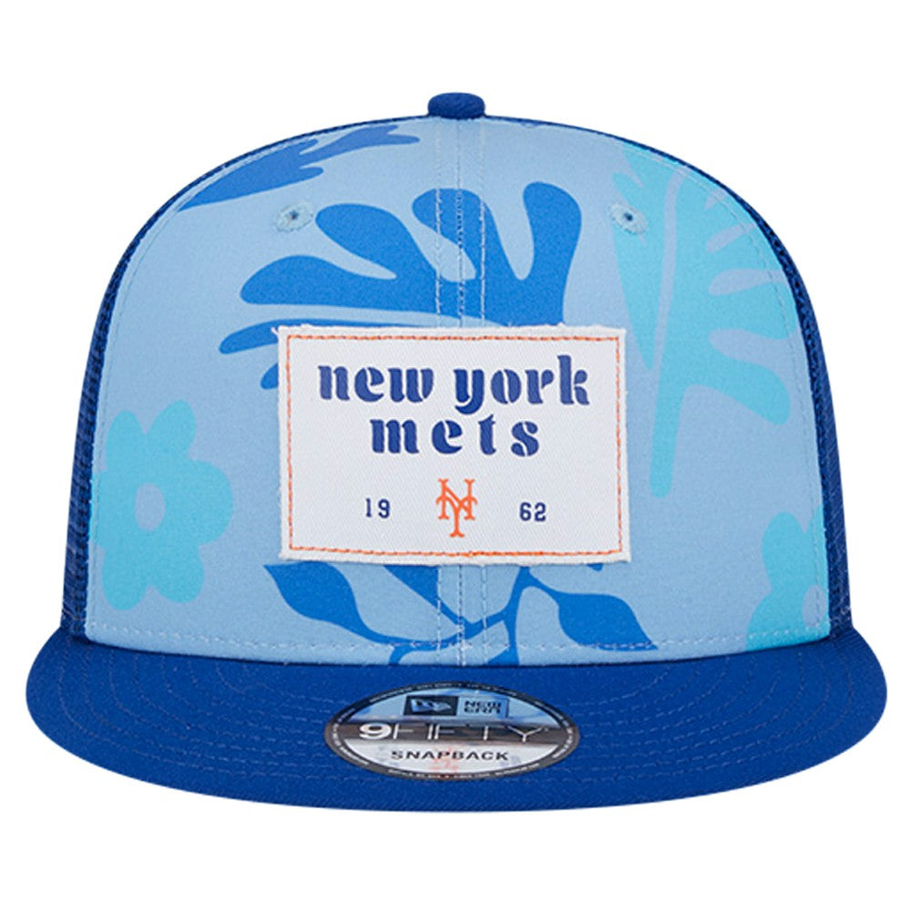 New York Mets Bikini Bottom Trucker 9FIFTY Snapback Hat Royal | New Era