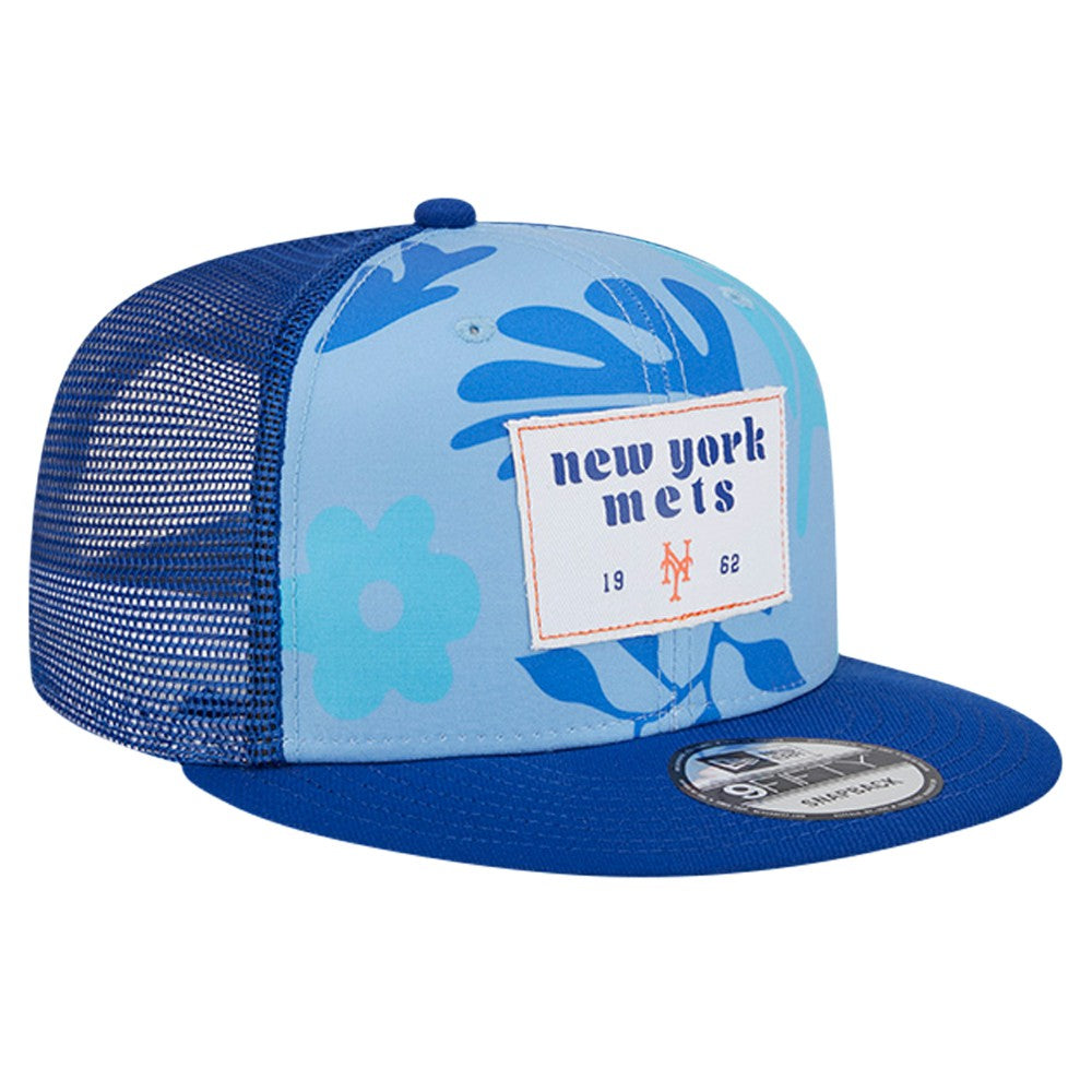 New York Mets Bikini Bottom Trucker 9FIFTY Snapback Hat Royal | New Era