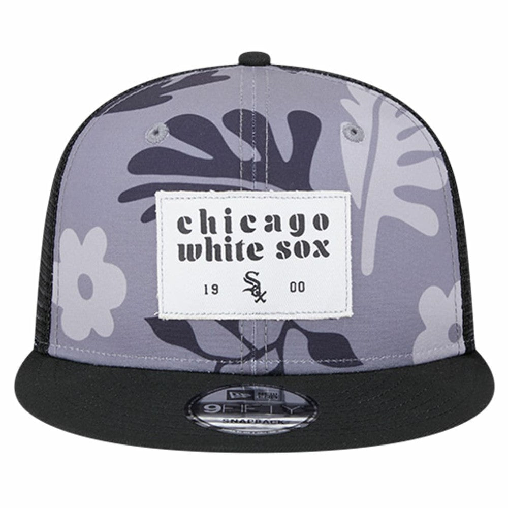 Chicago White Sox Bikini Bottom Trucker 9FIFTY Snapback Hat Black | New Era
