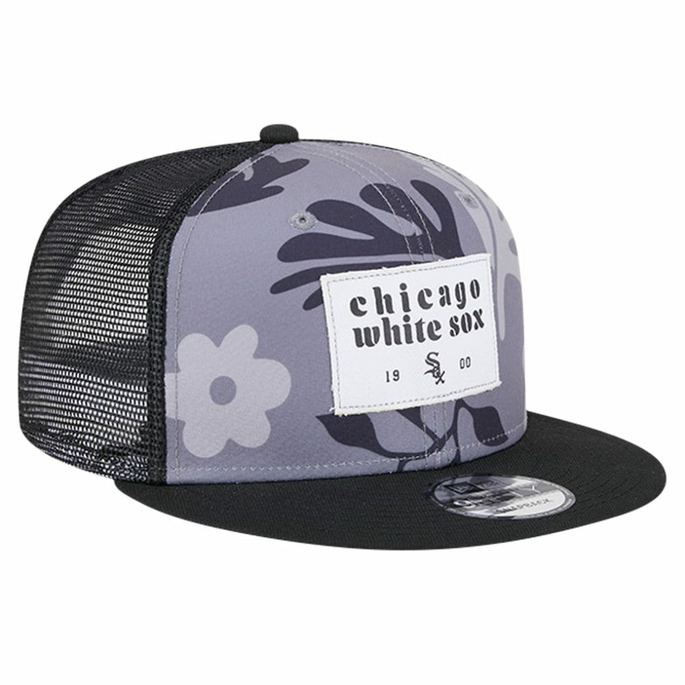 Chicago White Sox Bikini Bottom Trucker 9FIFTY Snapback Hat Black | New Era