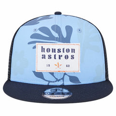 Houston Astros Bikini Bottom Trucker 9FIFTY Snapback Hat Navy | New Era