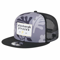 Pittsburgh Pirates Bikini Bottom Trucker 9FIFTY Snapback Hat Black | New Era