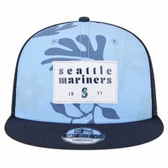 Seattle Mariners Bikini Bottom Trucker 9FIFTY Snapback Hat Navy | New Era