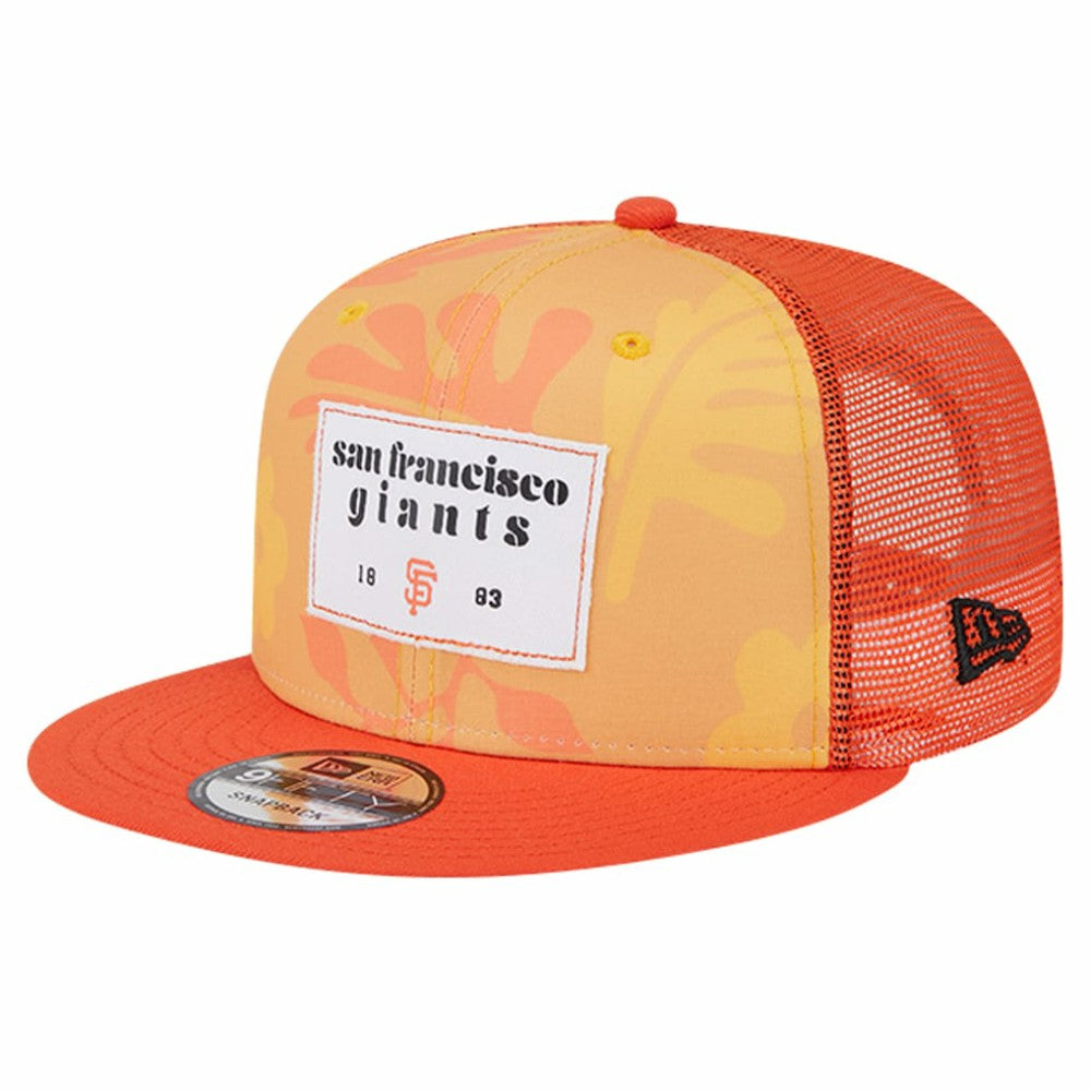 San Francisco Giants Bikini Bottom Trucker 9FIFTY Snapback Hat Orange | New Era