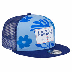 Texas Rangers Bikini Bottom Trucker 9FIFTY Snapback Hat Royal | New Era