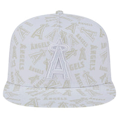 Los Angeles Angels Logo Dunes A-Frame Trucker 9FIFTY Snapback Hat White | New Era