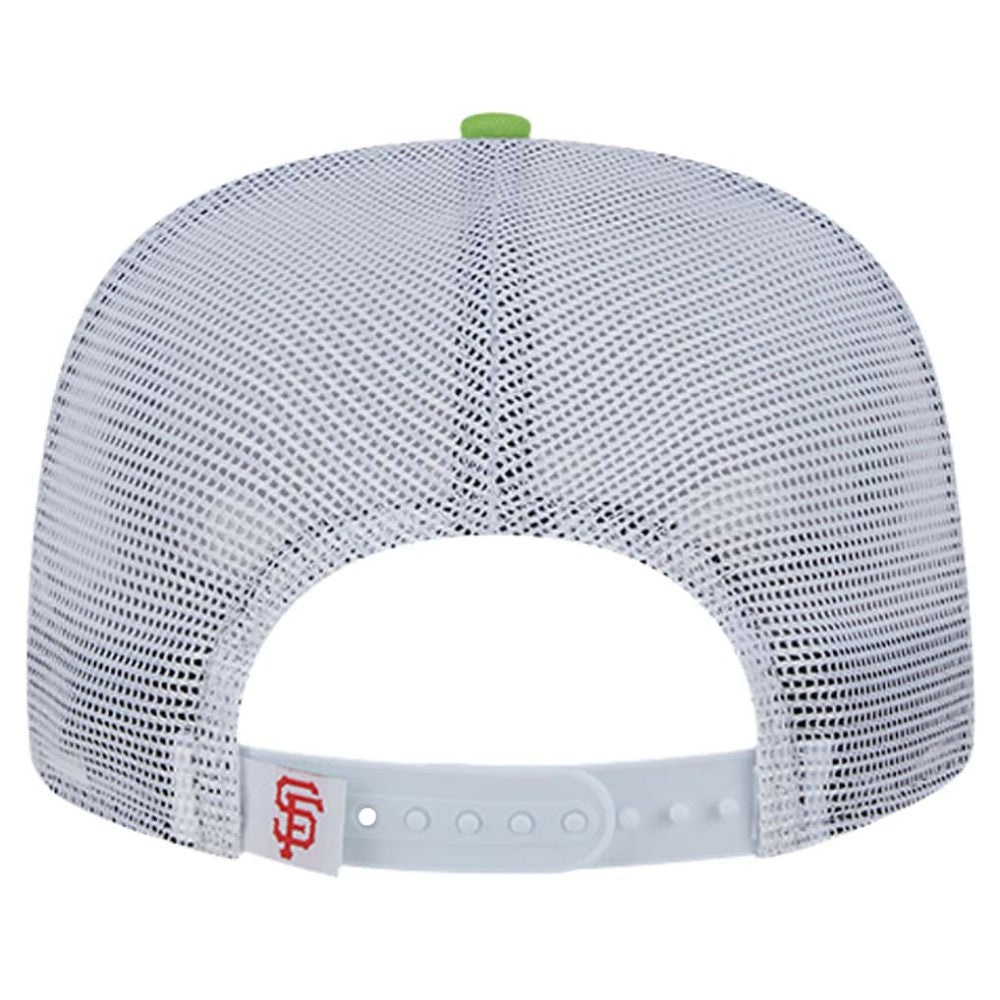 San Francisco Giants Neon Horizon A-Frame Trucker 9FIFTY Snapback Hat Red | New Era