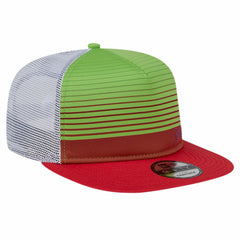 New York Yankees Neon Horizon A-Frame Trucker 9FIFTY Snapback Hat Red | New Era